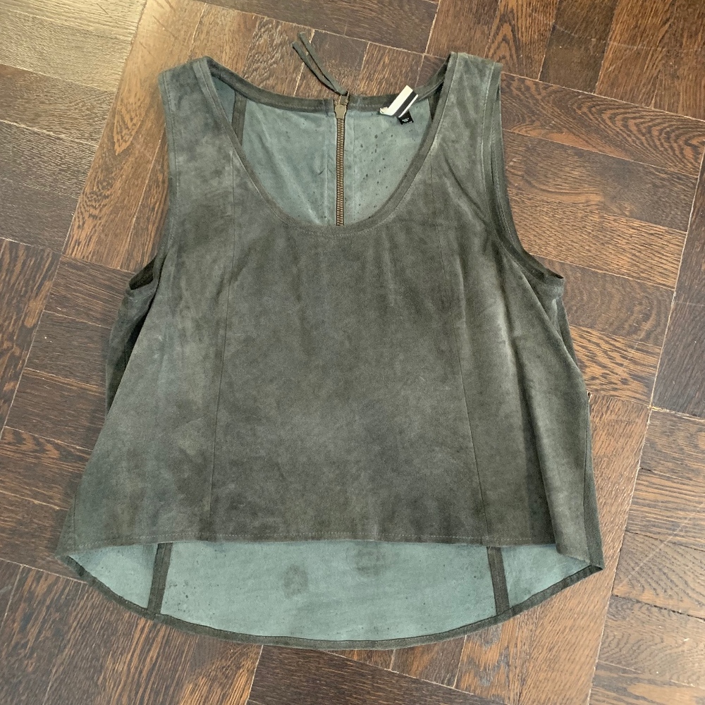 Hi Lo Suede Top